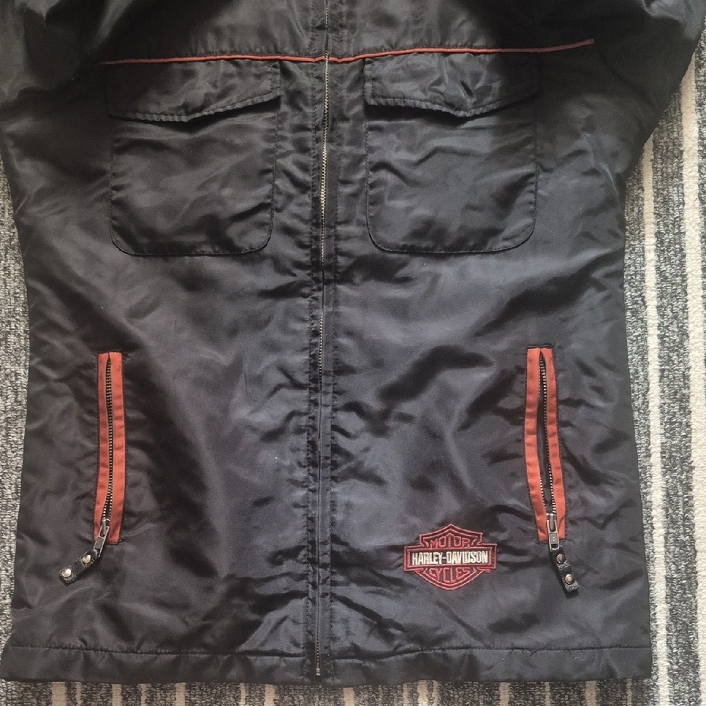 Harley-Davidson Black and Red Riding Jacket - Picture 2 of 14